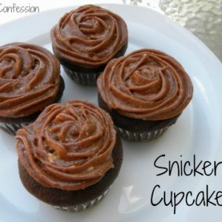 snickers cupcakes