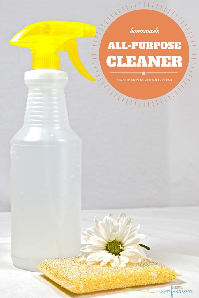 4 Ingredient Natural DIY All Purpose Cleaner • Moms Confession