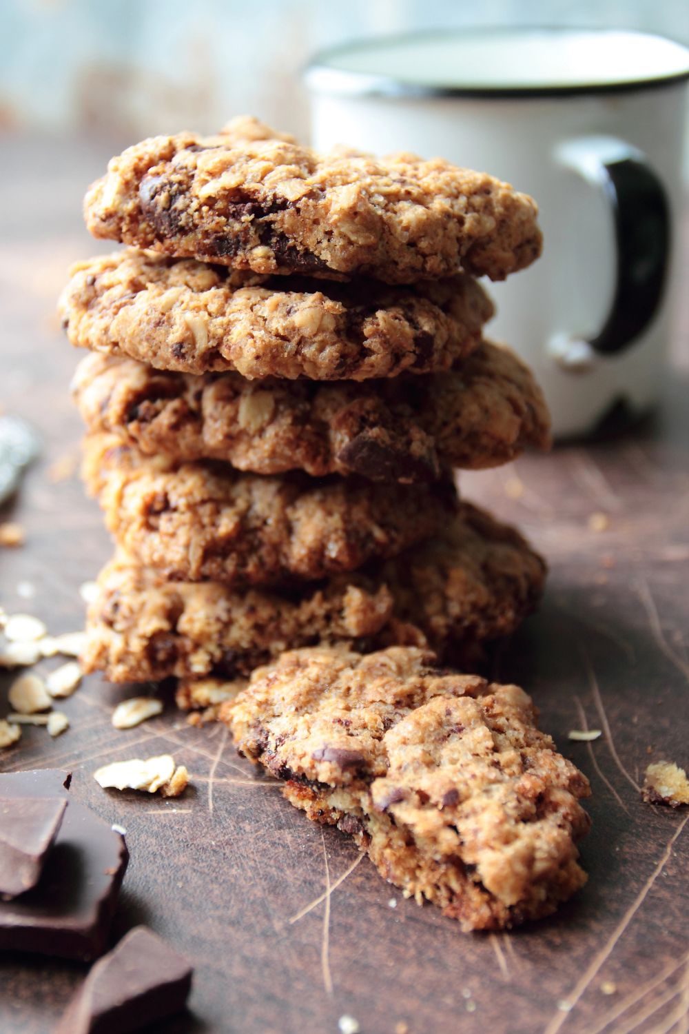 Chocolate Peanut Butter Oatmeal Cookies