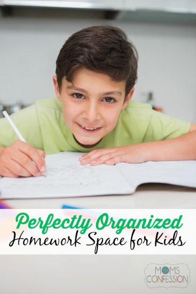 how to organize a homework space