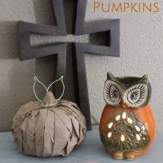 Cute Paper Bag Pumpkins for Fall