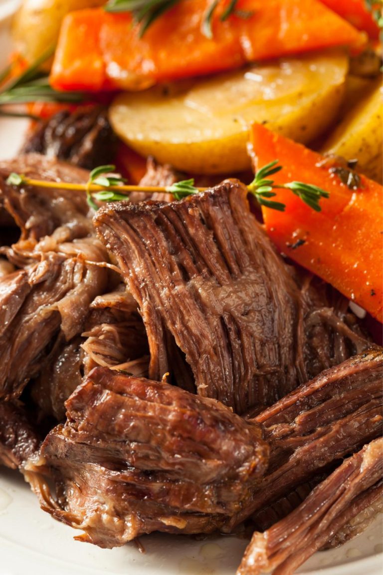 Classic Slow Cooker Boneless Chuck Roast With Vegetables And Gravy