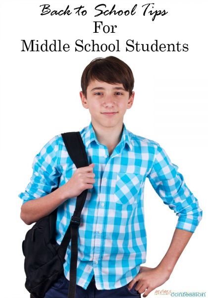 Back to School Tips for Middle School • Moms Confession