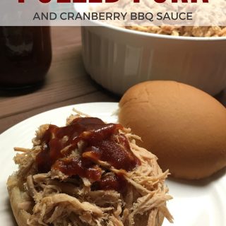 This Cranberry Barbecue Sauce topped on a Smithfield All Natural Fresh Pulled Pork sandwich is one of our favorite recipes. Try it yourself!