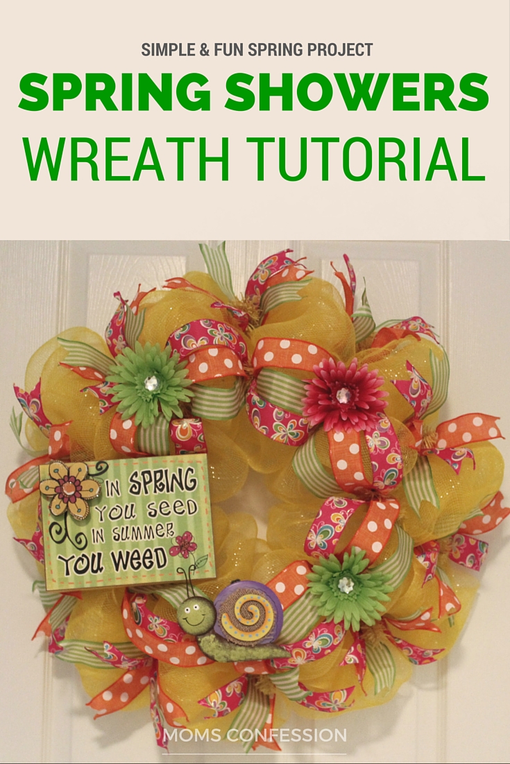 DIY spring wreaths for front door Tutorial by The Listed Home