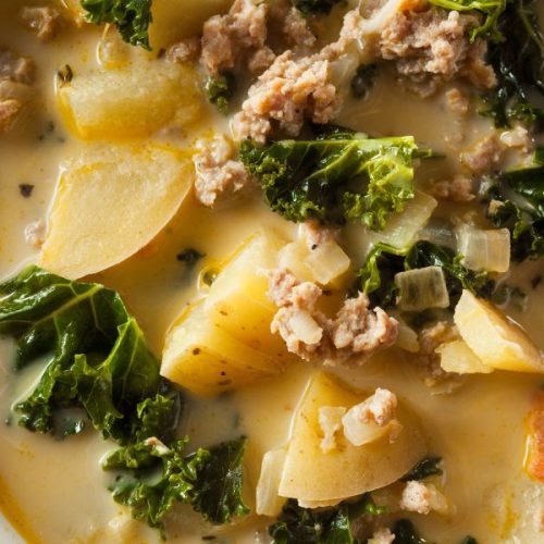 Copycat Zuppa Toscana Soup Up Close