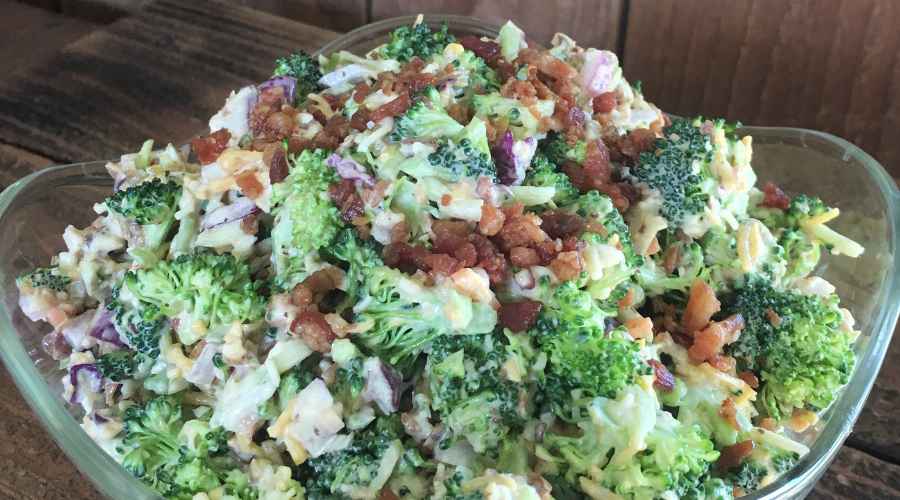 broccoli salad with bacon jam