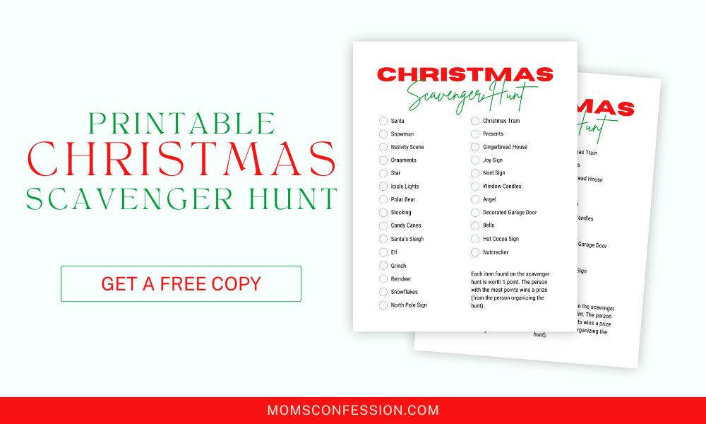 Free Printable Christmas Scavenger Hunt