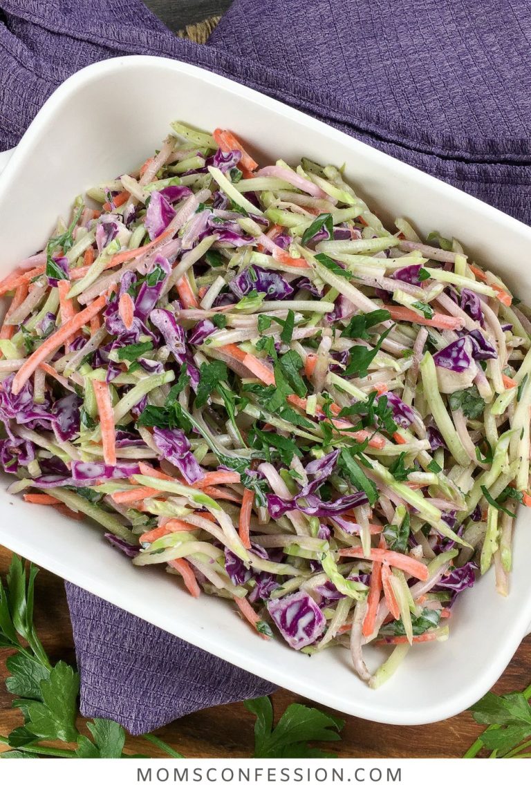 Super Easy Crisp & Crunchy Broccoli Slaw Recipe