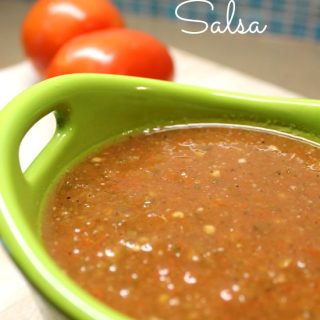 This easy homemade salsa recipe is a staple in our home and it can be in yours too! Try this easy salsa recipe today and enjoy with friends and family.