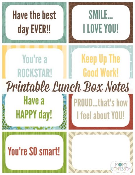 lunch box notes printable oh sio pretty